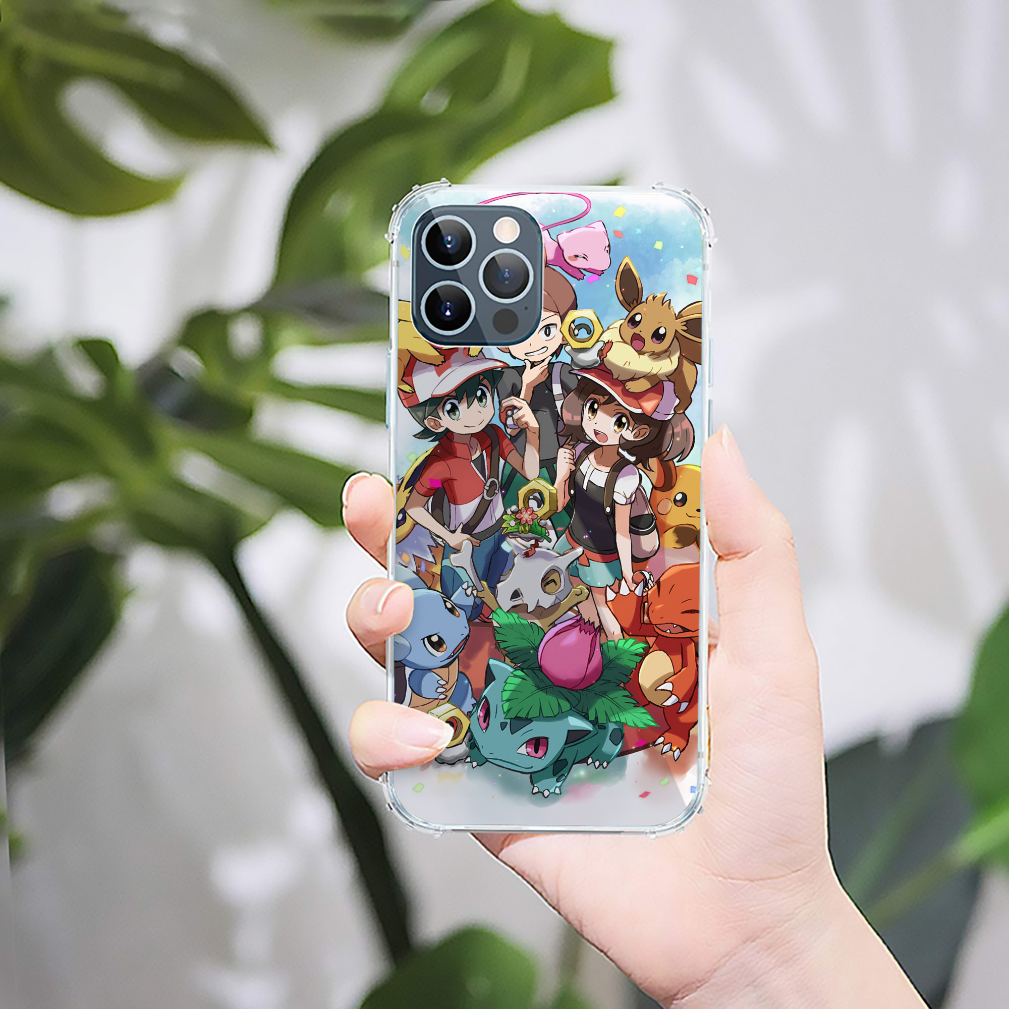 （画像用） ポケットモンスター Pokémon 【iPhone 12シリーズ対応】透明スマホケース（クリアソフトケース）